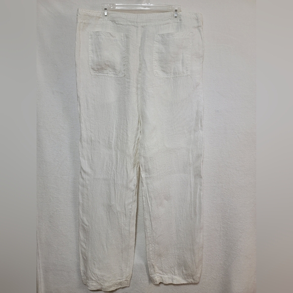 Men's See Imperial Linen Pants, White, Size 46 EUC - Picture 3 of 8